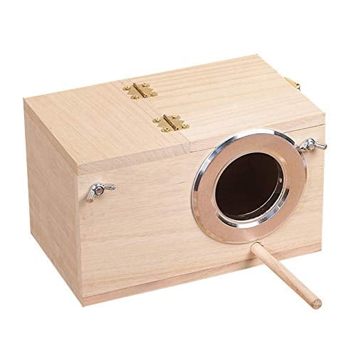 Caja Nido de Madera YJJKJ para Periquitos, Periquitos Australianos y Cotorra Ninfa - Cría