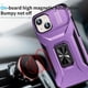 thumbnail image 3 of Funda Armada para iPhone 15 Plus con Tapa Deslizante y Soporte Magnético Giratorio Morado, 3 of 5