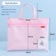 thumbnail image 3 of Bolsa pendancy A4 35x26 cm Rosa con cremallera impermeable, 3 of 9