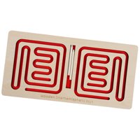 Bothyi - Tablero De Actividades De Juguete De Laberinto Juguete De Desarrollo Del Cerebro Izquierdo Y Derecho Para Recuerdo De Fiesta Rojo