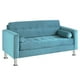 thumbnail image 2 of Sofa Retro 3c Felpa 12 Turquesa, 2 of 6