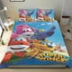 thumbnail image 1 of Super Wings Conjunto de sábanas temático, trío de piezas, cómodo y amigable con la piel, diseño único, regalo de decoración para el hogar para familiares, amigos y fans, 90 cm * 190 cm, 1 of 6