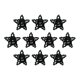 thumbnail image 2 of 10x Colgantes De Estrella De Navidad Decoración De Boda Despedida De Soltera Pentagrama De Navidad Negro, 2 of 5