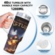 thumbnail image 5 of El Señor de los Anillos Vaso aislado de acero inoxidable con asa, diseño temático, regalo para familia, amigos y fans; incluye pajita y encaja en el portavasos estándar, 40 oz, 5 of 6