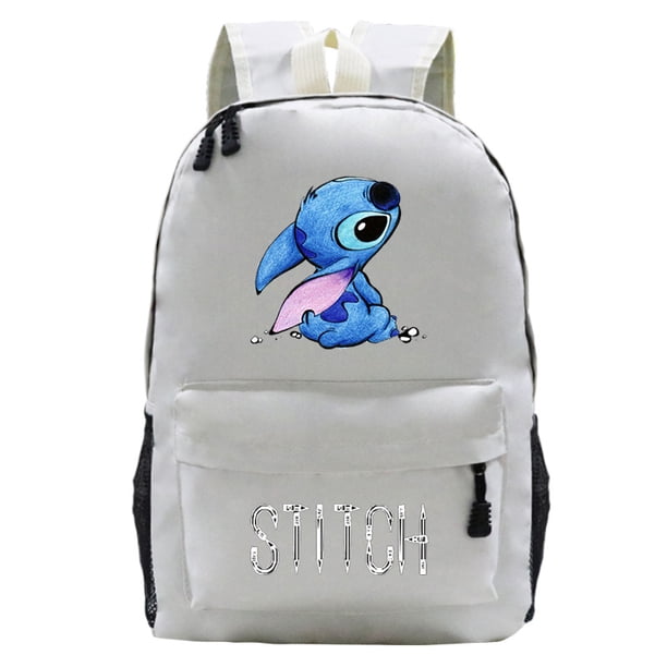 MINISO Disney Stitch Themed Backpack Durable Lightweight Daypack School Travel Cartoon Inspired Design with Secure Zip Closure