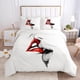thumbnail image 1 of Red Lips Duvet Cover Set Queen Polyester Love Twin Bedding Set Sexy Theme Adult Couple Comforter Cover 3D Kiss Marks Quilt Cover Bed Sheets, 1 of 5