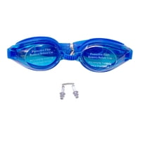 N-Ofertas - Lentes Natacion Gafas Piscina Unisex Colores Tapones Oidos Azul