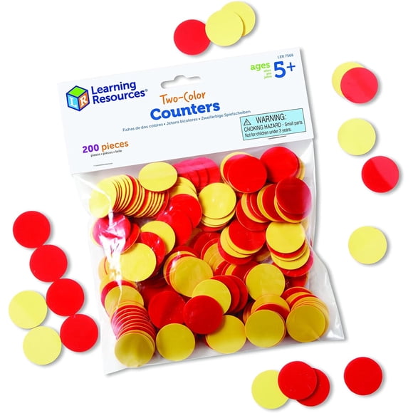 Learning Resources TwoColor Counters, RedYellow