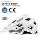 thumbnail image 2 of Casco de bicicleta BATFOX LA303 para hombres, mujeres, adultos y jóvenes, color blanco, 2 of 7