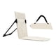 thumbnail image 1 of Silla De Piso Con Respaldo Cojín Plegable Asientos De Playa Para Montañismo Beige, 1 of 5