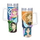 thumbnail image 4 of Funneh Krew Vaso aislado de acero inoxidable con asa, diseño temático, regalo para familia, amigos y fans; incluye pajita y encaja en el portavasos estándar, 40 oz, 4 of 6