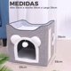 thumbnail image 3 of Cama Mascota Soft Confort Plegable Orejitas Con Techo 39cm, 3 of 4