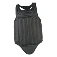 Magideal - Protector De Pecho De Karate Unisex, Protector De Costilla De Chaleco Protector De Taekwondo, Protector De Cuerpo Mma Muay Thai, Para Equipo De Boxeo Negro L