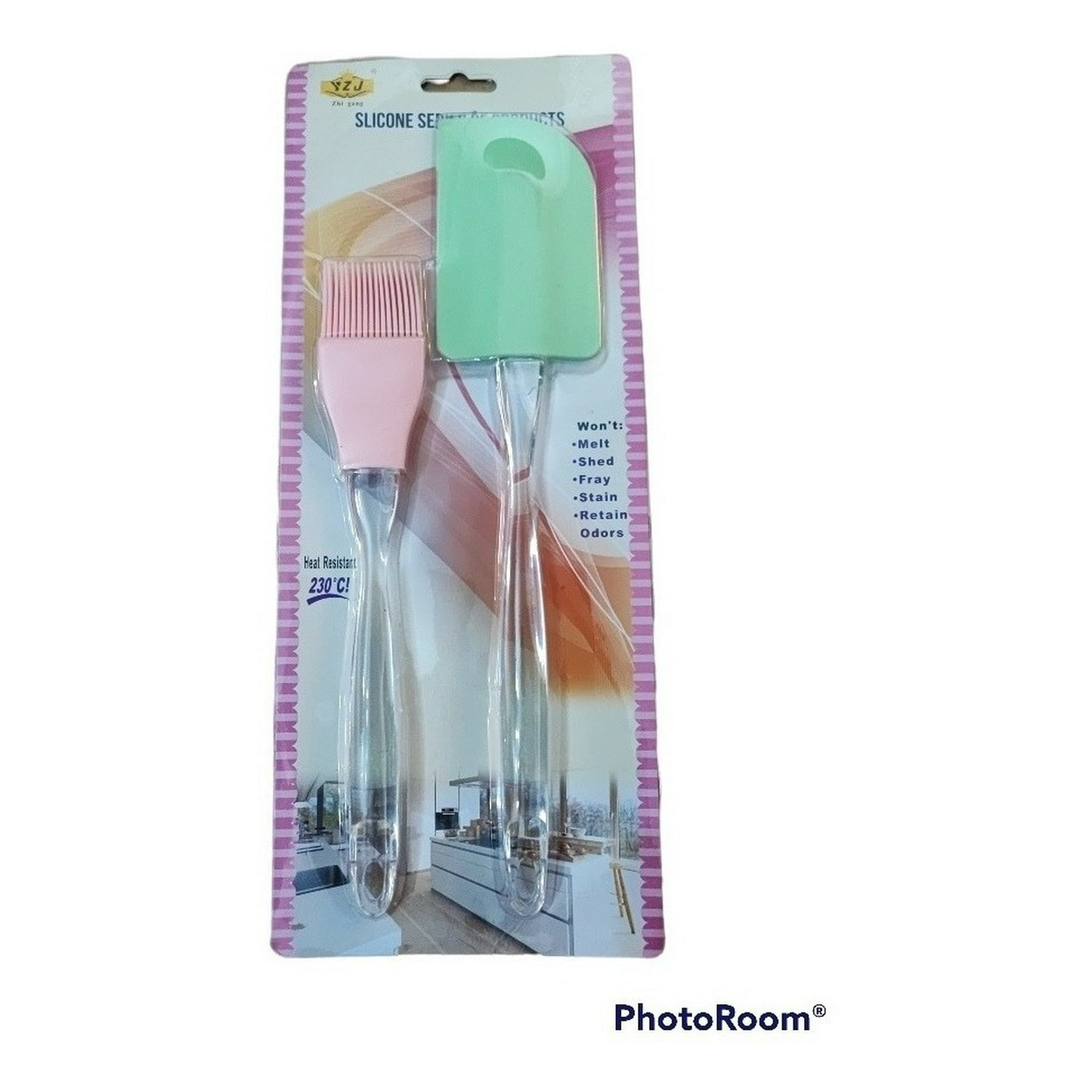 Genérico - Set De Brocha Y Mezquino De Silicona Para Reposteria 2pzas