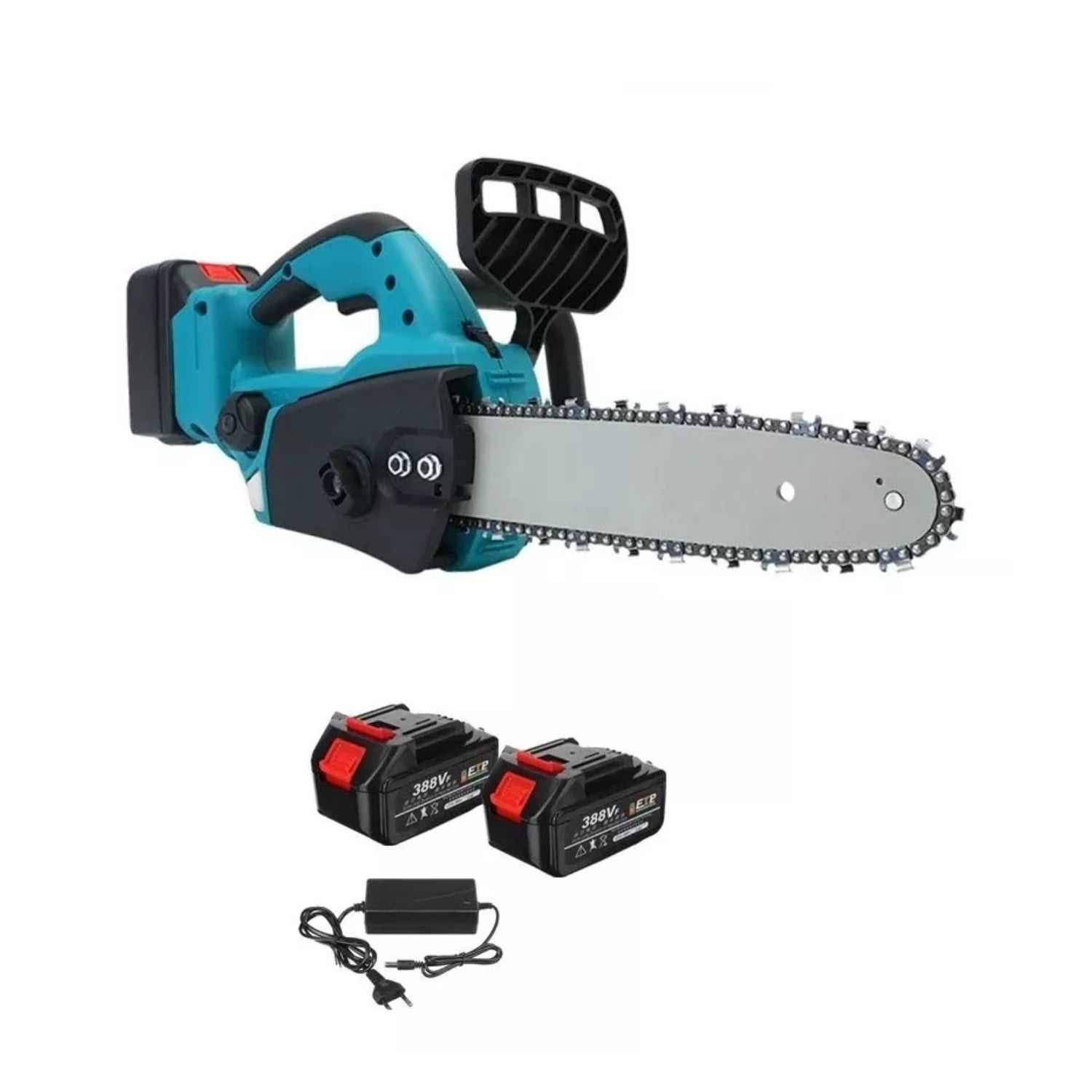 Importclick - Motosierra Eléctrica Recargable Portátil 11,5 + 2 Baterías