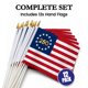 thumbnail image 2 of Jester Fiesta Banner Juego de 12 Banderas de 13 Estrellas estilo Betsy Ross, 2 of 7