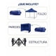 thumbnail image 5 of Toldo Plegable 3x3 Metros Carpa Impermeable con Cortinas Laterales UV, 5 of 6