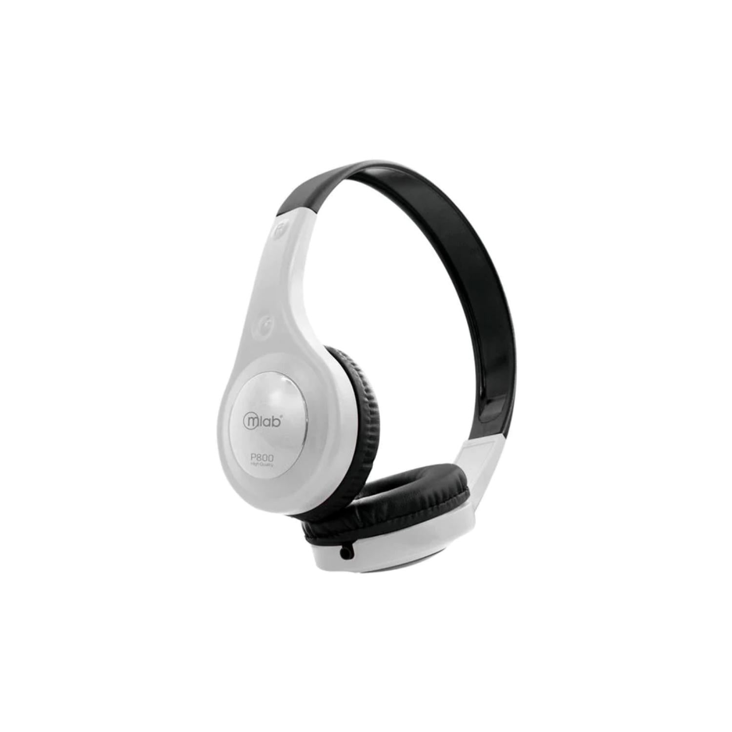 Mlab - Audifonos Headband Jack 3.5mm Blanco P800