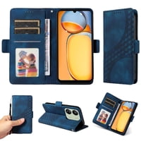 Carcasa Foxdock Xiaomi Redmi 13C 4G De Cuero Pu, Diseño Acolchado Clásico, Protección Contra Caídas Y Rayones