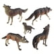 thumbnail image 3 of 5 Piezas Lobo Juguetes Figuras Preescolar Regalo Simulación Bosque Aprendizaje Para Niños, 3 of 5