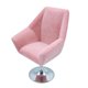 thumbnail image 3 of Sillón De Casa De Mu?ecas Silla De Flocado A Escala 1:12 Muebles De Sala De Estar Rosa, 3 of 5
