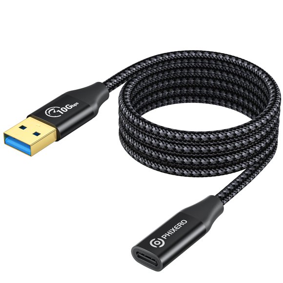 Adaptador PHIXERO USB C hembra a USB macho 3.1 Gen 2 de 10 Gbps
