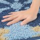 thumbnail image 3 of REGALWOVEN Alfombra de Baño Floral Lavable para Baño Azul 20" x 32", 3 of 6