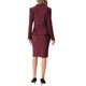 thumbnail image 3 of INSPIRE CHIC Conjunto de Traje de Falda de 2 Piezas para Mujeres Regreso a Clases para Maestras Conjunto de Blazer Peplum Falda Lápiz de Cintura Alta Atuendo de Trabajo Púrpura Oscuro 3XL, 3 of 6