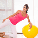 thumbnail image 4 of Pelota de ejercicios: pelota de estabilidad para el hogar, yoga, gimnasio, fisioterapia, suizo y fisioterapia., 4 of 5