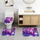 thumbnail image 2 of Jem y las Hologramas Juego de 3 alfombras de baño de coral fleece: tapete de baño + alfombra de inodoro en forma de U + funda de tapa de inodoro en forma de O, 2 of 6
