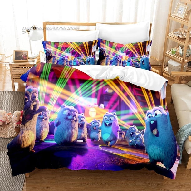 Grizzy and The Lemmings Bedding Set Single Twin Full Queen King Size Bed Set Aldult Kid Bedroom Duvetcover Sets 3D Print Bed Sheets