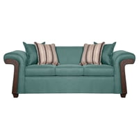 Ruzam Mobel - Sofá 3 Cuerpos Napoles Verde Agua