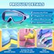 thumbnail image 3 of Gafas natación HD 2026 montura grande impermeable antivaho visión amplia niños, 3 of 5