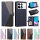 thumbnail image 5 of Funda con Solapa para Xiaomi 14T Pro, Diseño Tricolor con Ranuras, Azul Oscuro, 5 of 6
