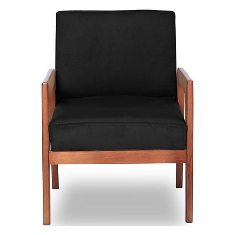 Latam Home - Sitial Frankfurt Tela Velvet Negro