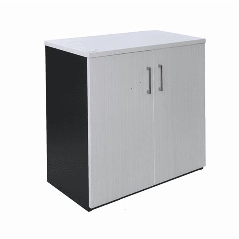 Muebles Santa Ana - Gabinete 2 Puertas Gb80 Maple Con Gris