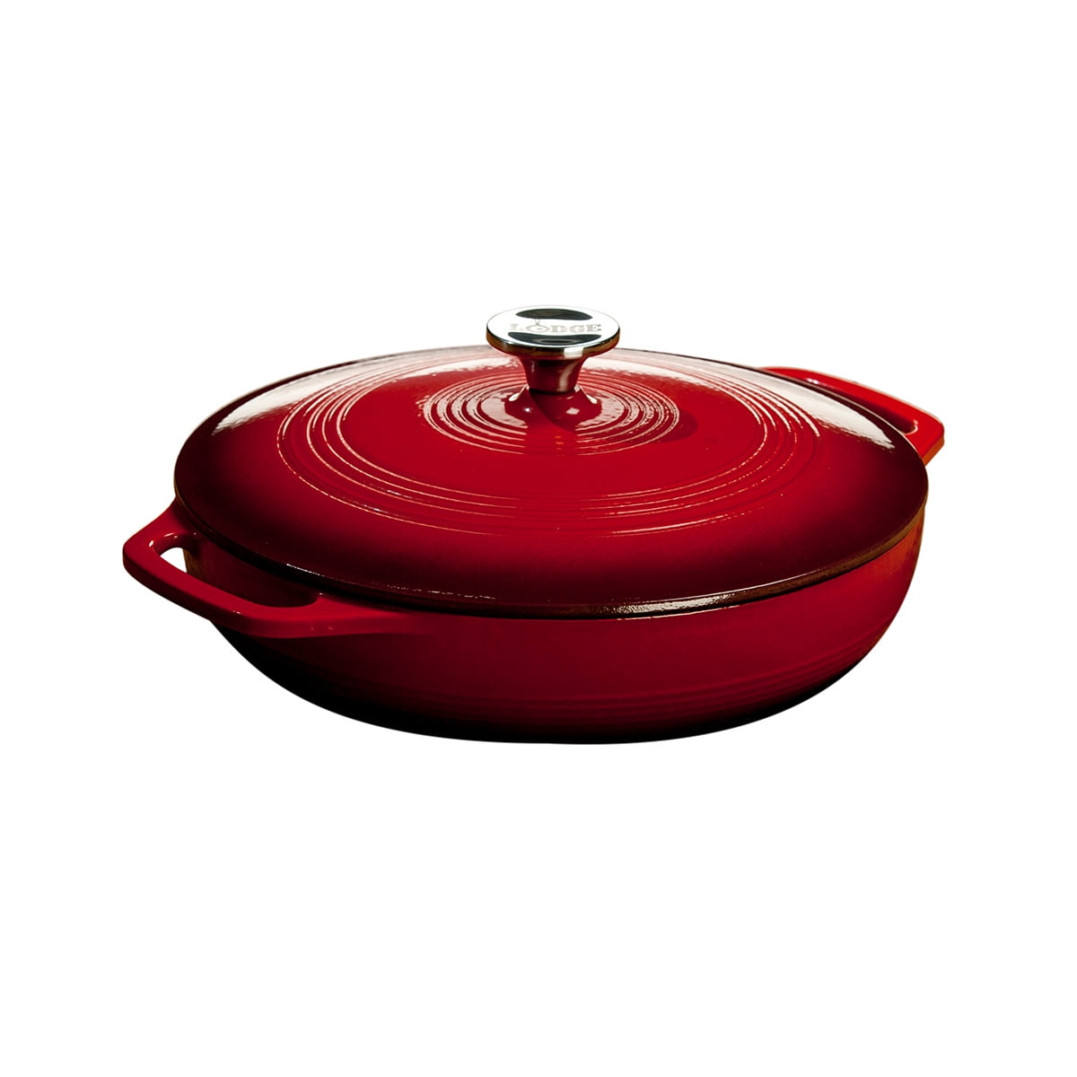 Lodge - Cacerola Esmaltada Essential Rojo 3.4 Litros