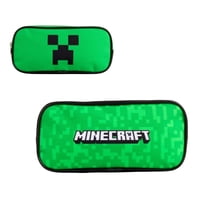 Estuche Doble Cierre 2 Diseños Minecraft - Creeper