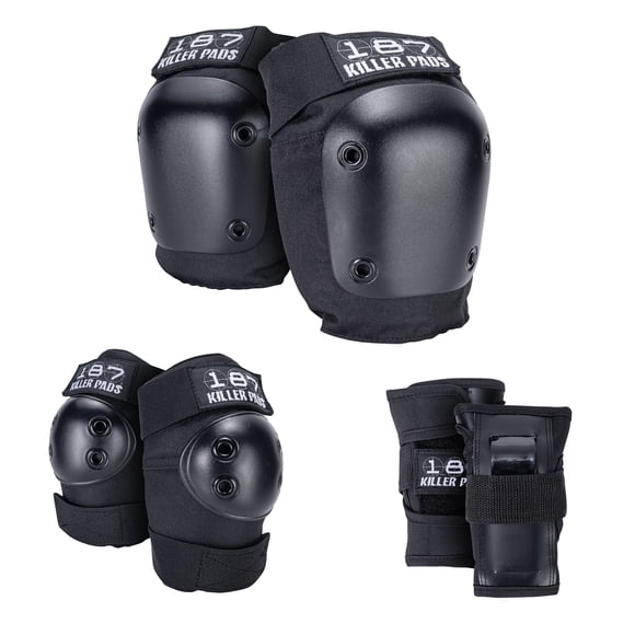 Equipo de Protección 187 Killer Pads Paquete de Seis Negro Grande-XL