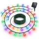 thumbnail image 1 of Guirnalda Solar Navidad 7.5m Copos Nieve Esferas Multicolor, 1 of 9