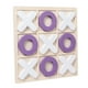 thumbnail image 1 of Juego De Madera Tic TAC Toe Ocio Inteligente Divertido Juego De Mesa Para Niños Adultos Blanco Violeta, 1 of 5