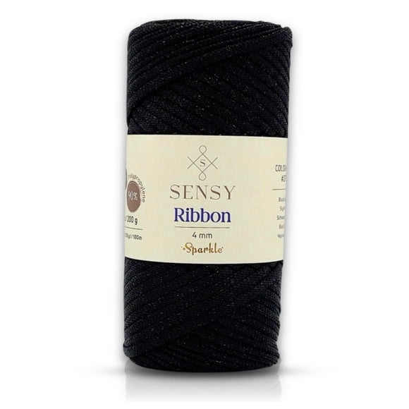 Hilo S SENSY 4 mm Cinta Brillante Negro 100 m