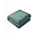 thumbnail image 2 of Manta Con Flecos Decorativa Y Tejido De Rombos En Relieve Color Verde, 2 of 4
