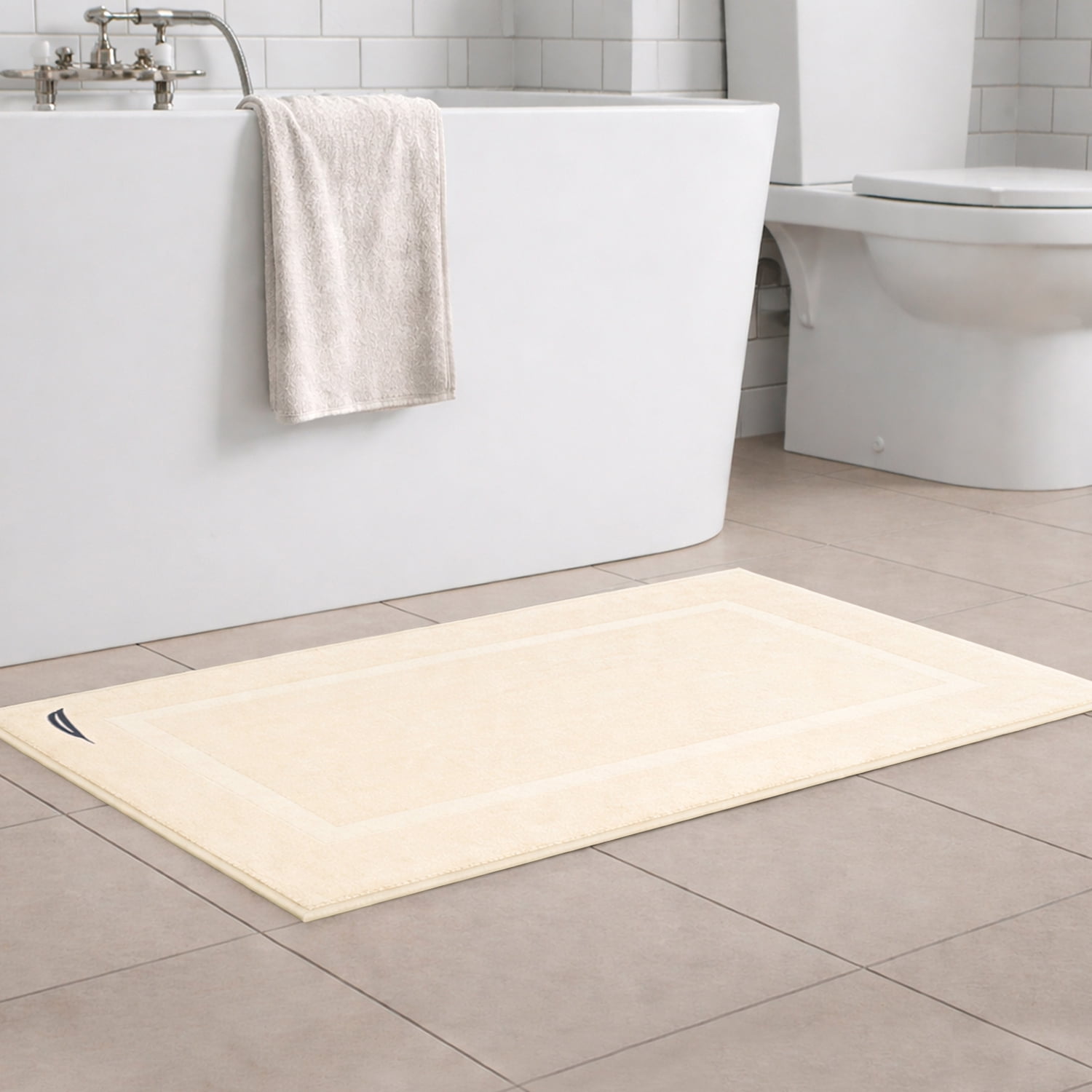 Toalla De Piso Signature Nautica Home 100% Algodón 45x76cm Beige