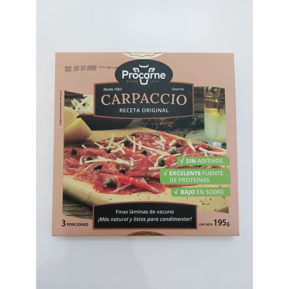 Carpaccio de vacuno, 195 g