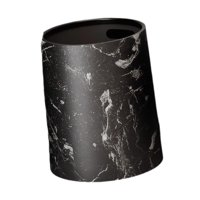 Bothyi - Bote De Basura Con Tapa Abierta Bote De Basura Para Restaurante Sala De Estudio Granja Negro 12L