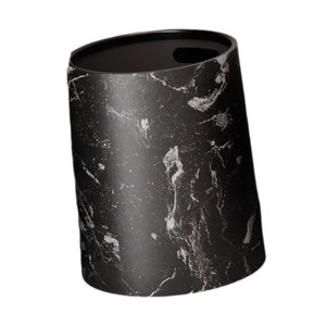 Bothyi - Bote De Basura Con Tapa Abierta Bote De Basura Para Restaurante Sala De Estudio Granja Negro 12L