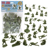 Bmc Toys - Figuras Bmc Iwo Jima Us Marines De Plástico Para Hombre De La Segunda Guerra Mundial, 36 Unidades
