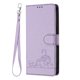 thumbnail image 1 of Funda tipo cartera FOXDOCK para Samsung Galaxy A11 con soporte, ranuras, RFID, diseño de gato, 1 of 5