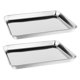 thumbnail image 2 of Bandeja Para Hornear Antiadherente De Acero Inoxidable, Fácil De Limpiar, Para Fiestas, Cocina, Horneado, 26,5 Cm X 15,5 Cm X 1,2 Cm, 2 of 3
